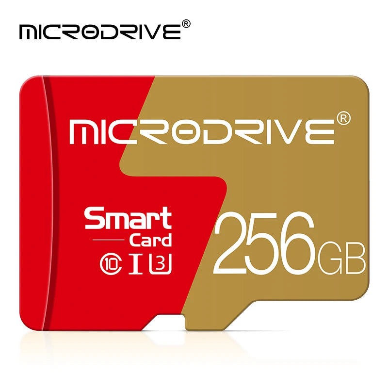 MicroDrive Micro SD Card 4–256GB Class 10 U3 V30 + Adapter Micro SD Card PRIMED 256GB