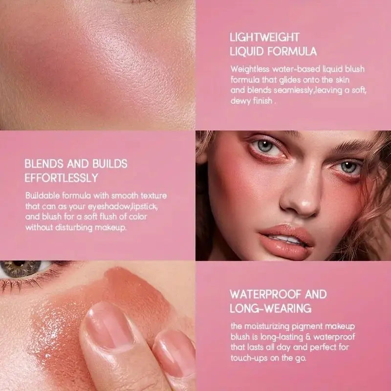 USHAS Liquid Blush Cream – Cheeks, Eyes & Lips Multi-Use