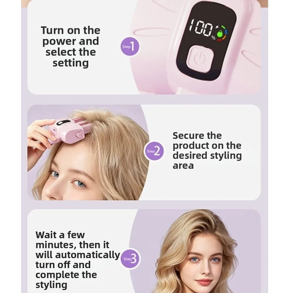 Rechargeable Heated Hair Volumizer Clip | Wireless Root Lifter