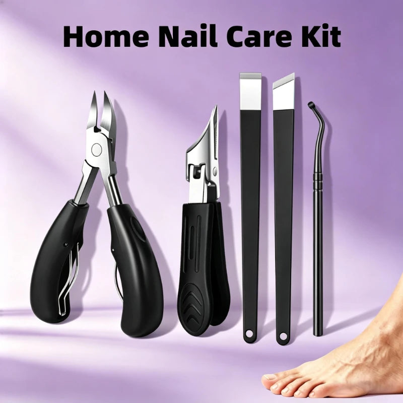 Stainless Steel Pedicure Kit – Nail Clipper Set 2/5 Pc Nail Care Kit PRIMED