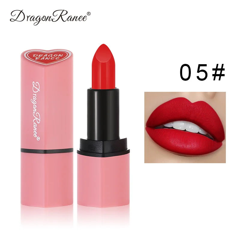 Dragon Ranee Heart Lipstick – Matte Glossy Lip Tint 3.5g Matte Lip Tint PRIMED