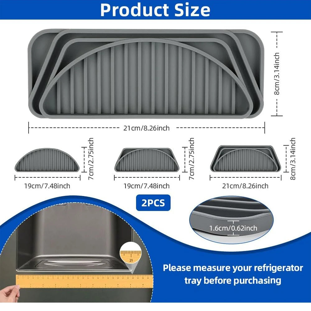 Silicone Refrigerator Drip Tray – Cuttable Water Dispenser Pad Silicone Drip Tray PRIMED