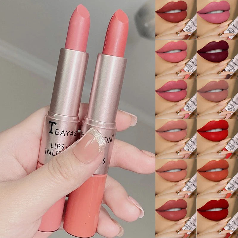 2-in-1 Dual Tip Velvet Matte Lipstick & Lip Liner