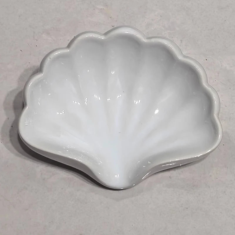 Shell-Shaped Soap Dish with Drain Rack | Plastic Soap Box