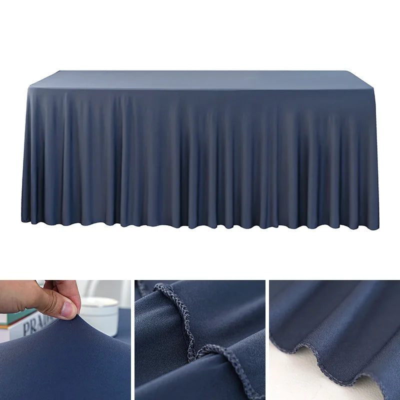 Spandex Rectangle Tablecloth – Waterproof & Washable Table Cover