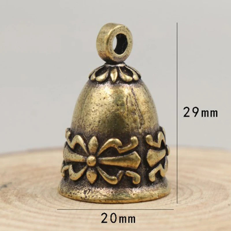 Tibetan Bronze Brass Bell – Vintage Handicraft Decor & Gift