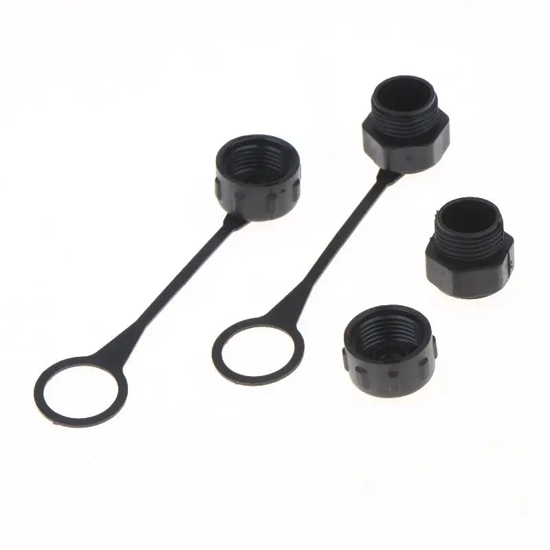 M12 Dust Cover Caps with Lanyard | Internal & External Thread Connector Dust Caps PRIMED