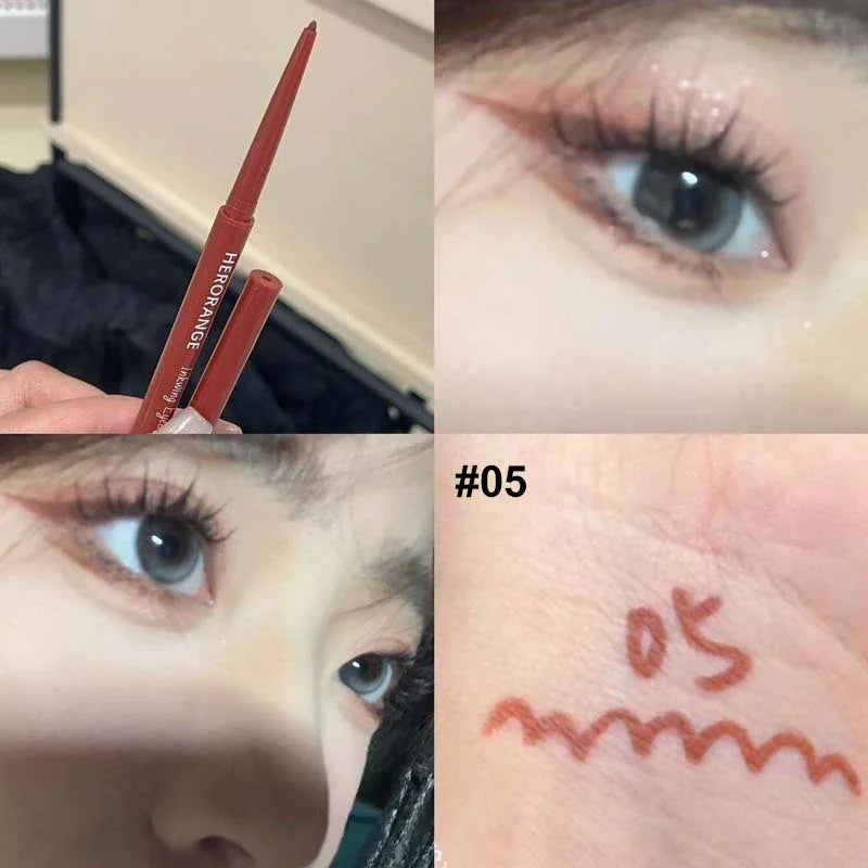 10-Color Waterproof Eyeliner Pencil – High Pigment Matte Gel