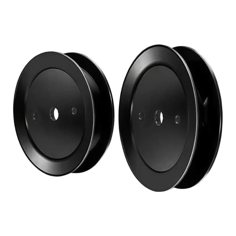 2-Pack Spindle Pulley 195945 197473 532197473 – Lawn Mower Part Lawn Mower Parts PRIMED