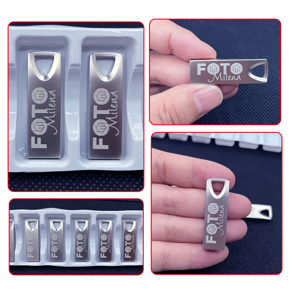 200-Pack Custom Logo Metal USB Flash Drives 4GB–64GB Bulk Bulk USB Flash Drives PRIMED