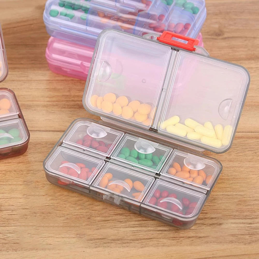 Weekly Pill Organizer 7/8 Compartments – Airtight Travel Pill Box