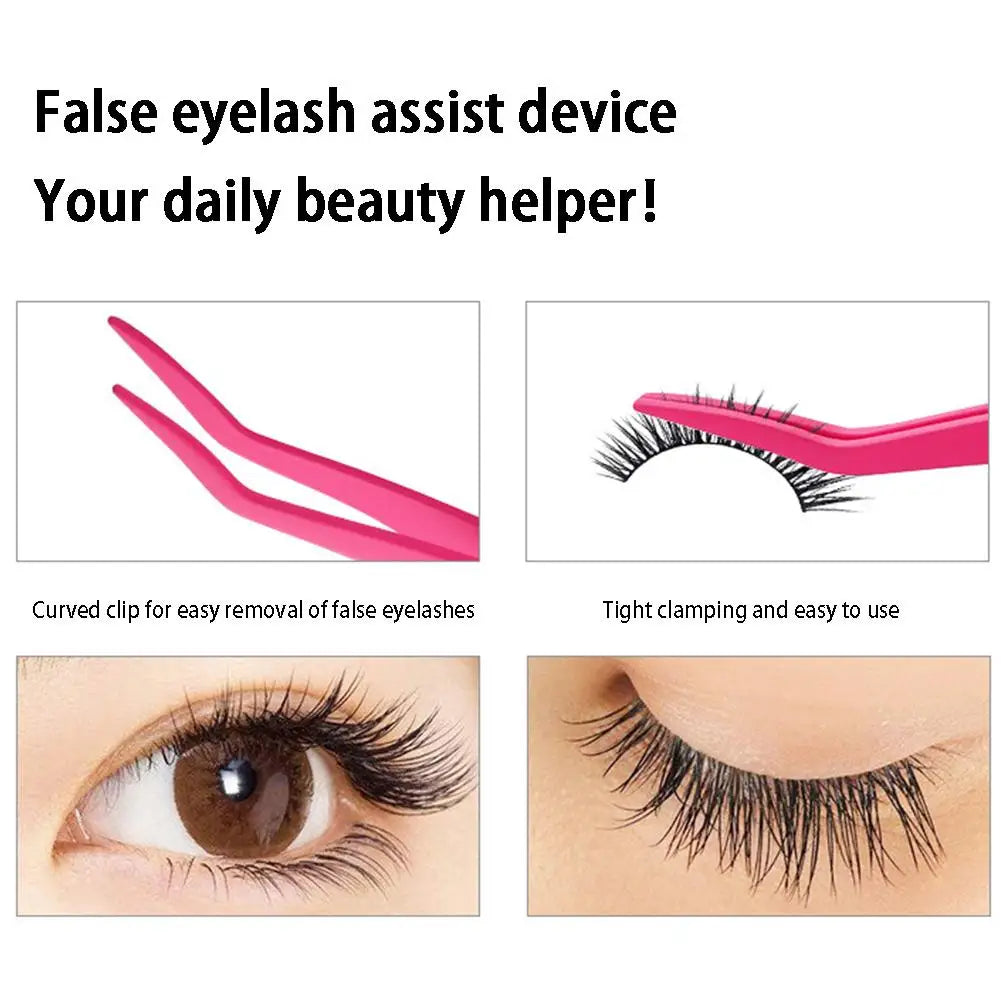 Stainless Steel Eyelash Extension Tweezers Curved & Straight
