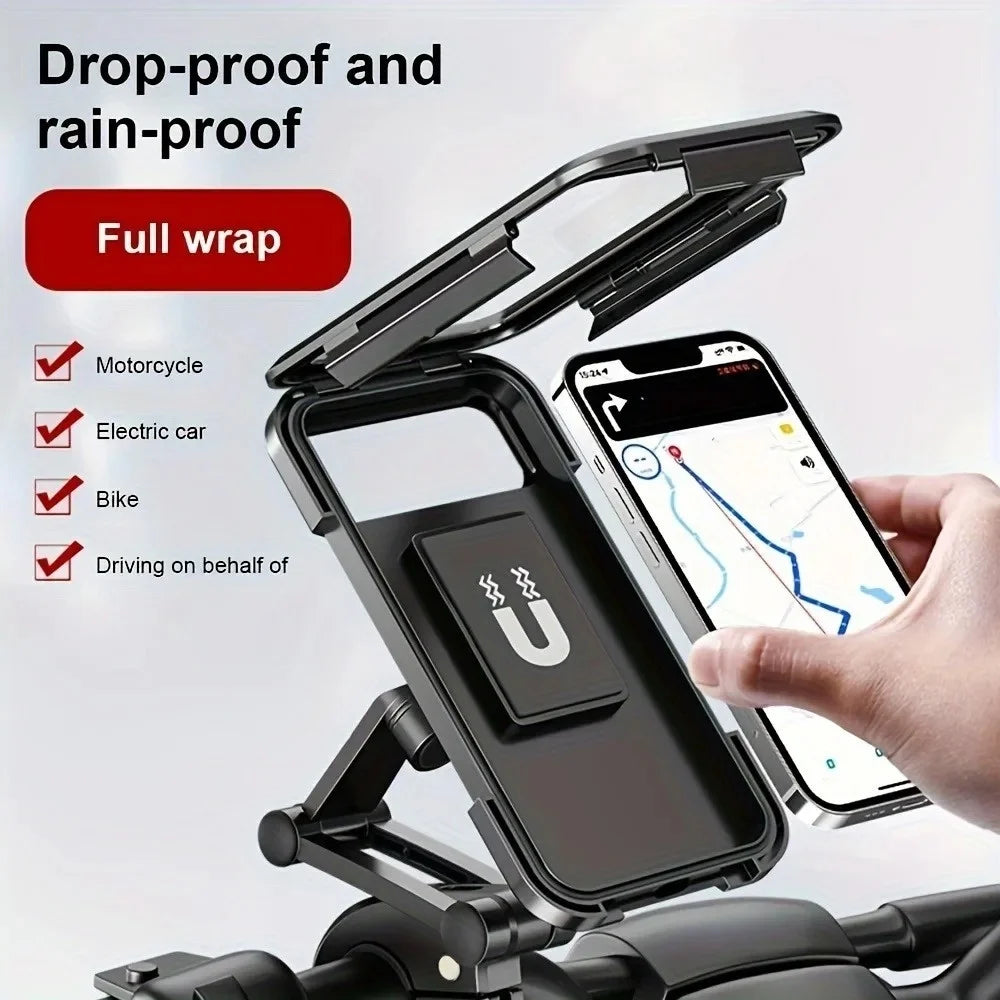 Waterproof Motorcycle Phone Holder – 360° Rotating Bike Mount Motorcycle Phone Mount PRIMED
