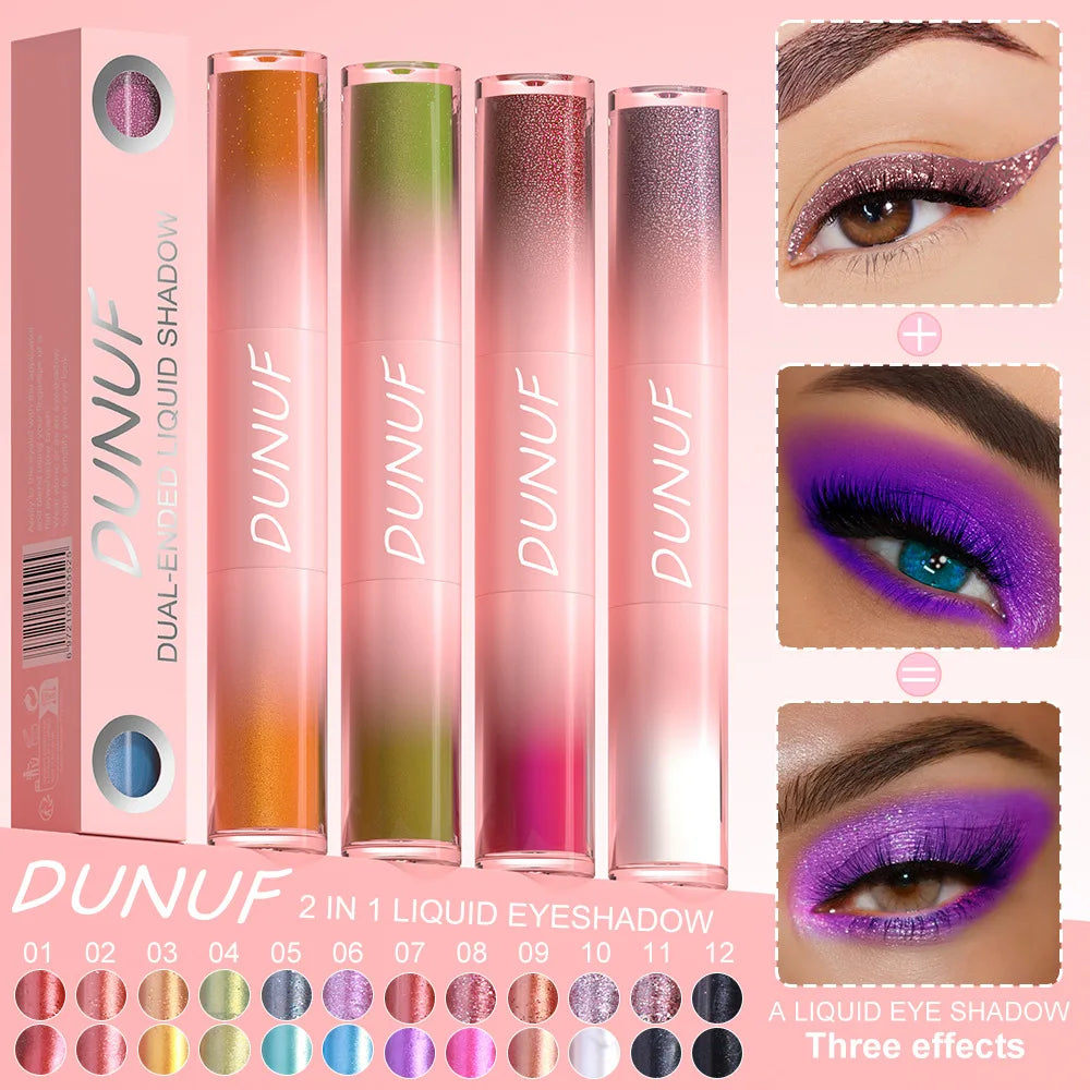 2-in-1 Glitter & Matte Liquid Eyeshadow Pen | Waterproof 24H Liquid Eyeshadow Pen PRIMED