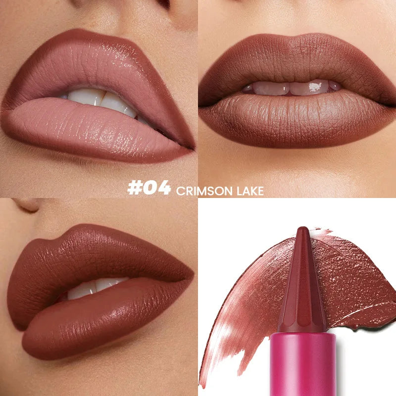 Pudaier 8-Color Matte Velvet Lipstick – Long Lasting & Moisturizing