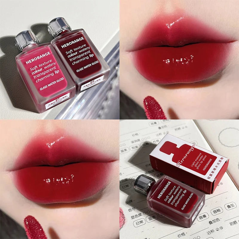 Water-Glow Mirror Lip Gloss – Hydrating Korean Lip Tint