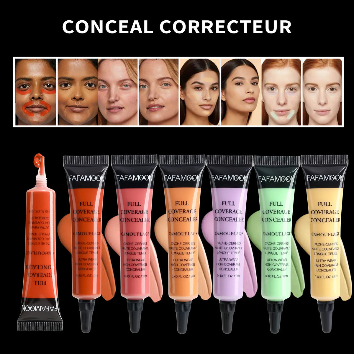 Fafamoon Waterproof Full Coverage Liquid Concealer Matte