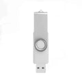 10-Pack Keychain USB Flash Drives 4GB–128GB Waterproof Metal USB Flash Drive PRIMED 64GB-10PCS silver
