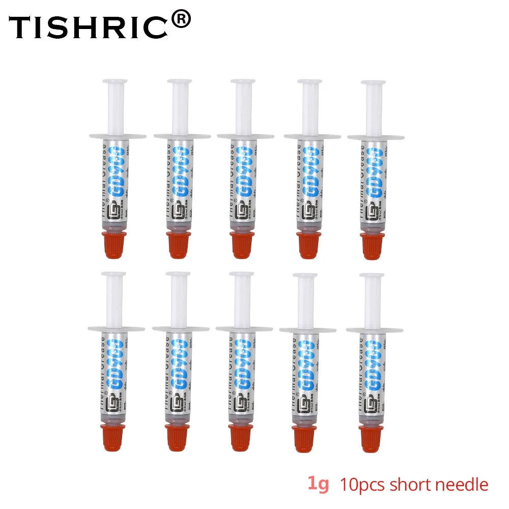 TISHRIC GD900 Thermal Paste 10-Pack 1g – CPU PC Cooling Thermal Grease Paste PRIMED 10PCS Short 1g China Mainland