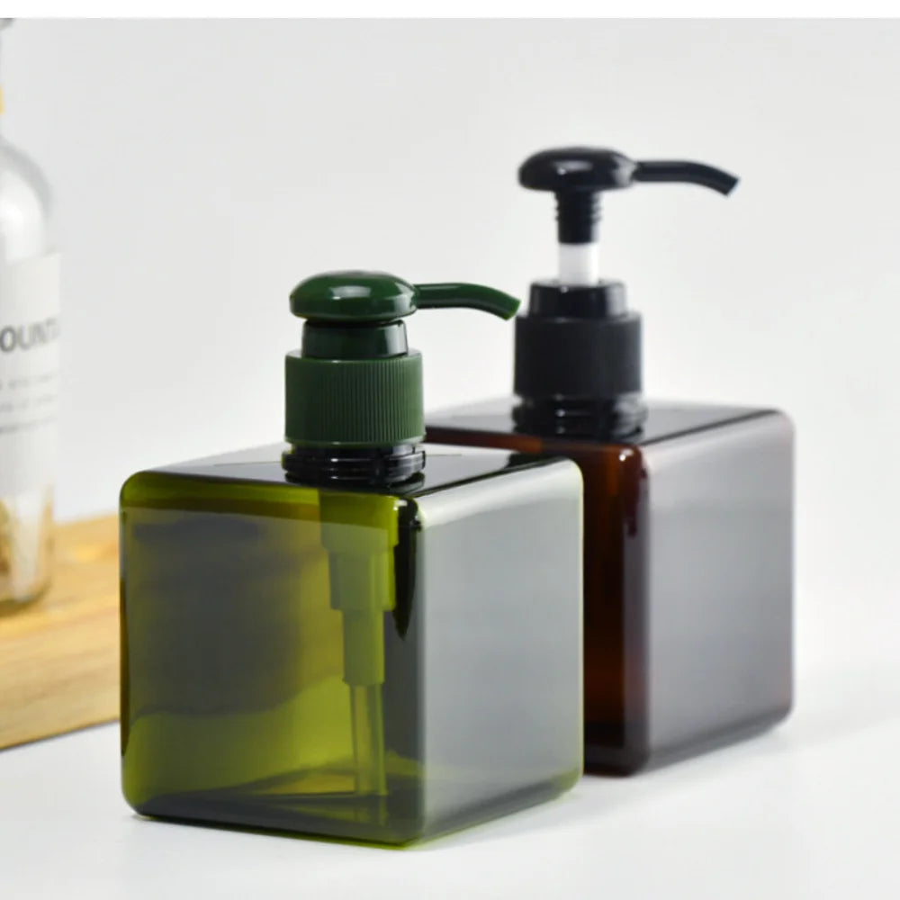 Square Refillable Pump Bottle – Soap, Shampoo & Lotion 100–650ml
