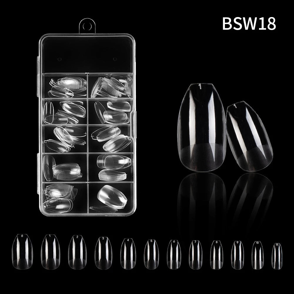 120pc French Press-On Nail Tips | Full Cover Acrylic Set