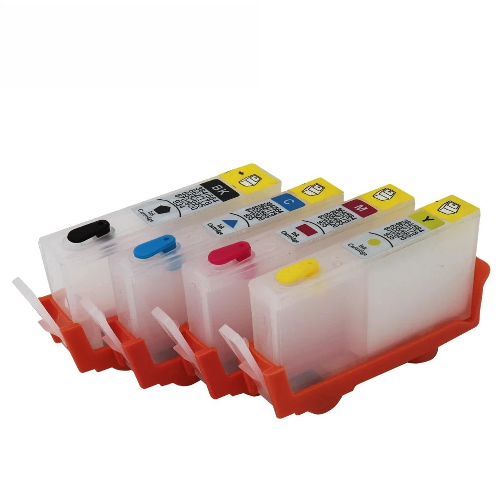 HP 364 364XL Refillable Empty Ink Cartridges – 4-Pack Refillable Ink Cartridge PRIMED 364 364XL