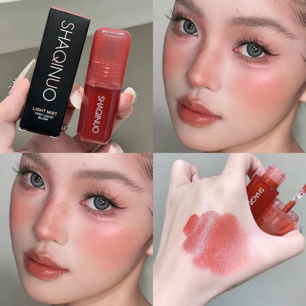 SHAQINUO Liquid Blush – Dual-Use Lip & Cheek Matte Finish