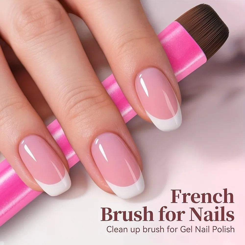 3-in-1 Nail Art Brush | Gel Cleaning & Drawing Manicure Tool
