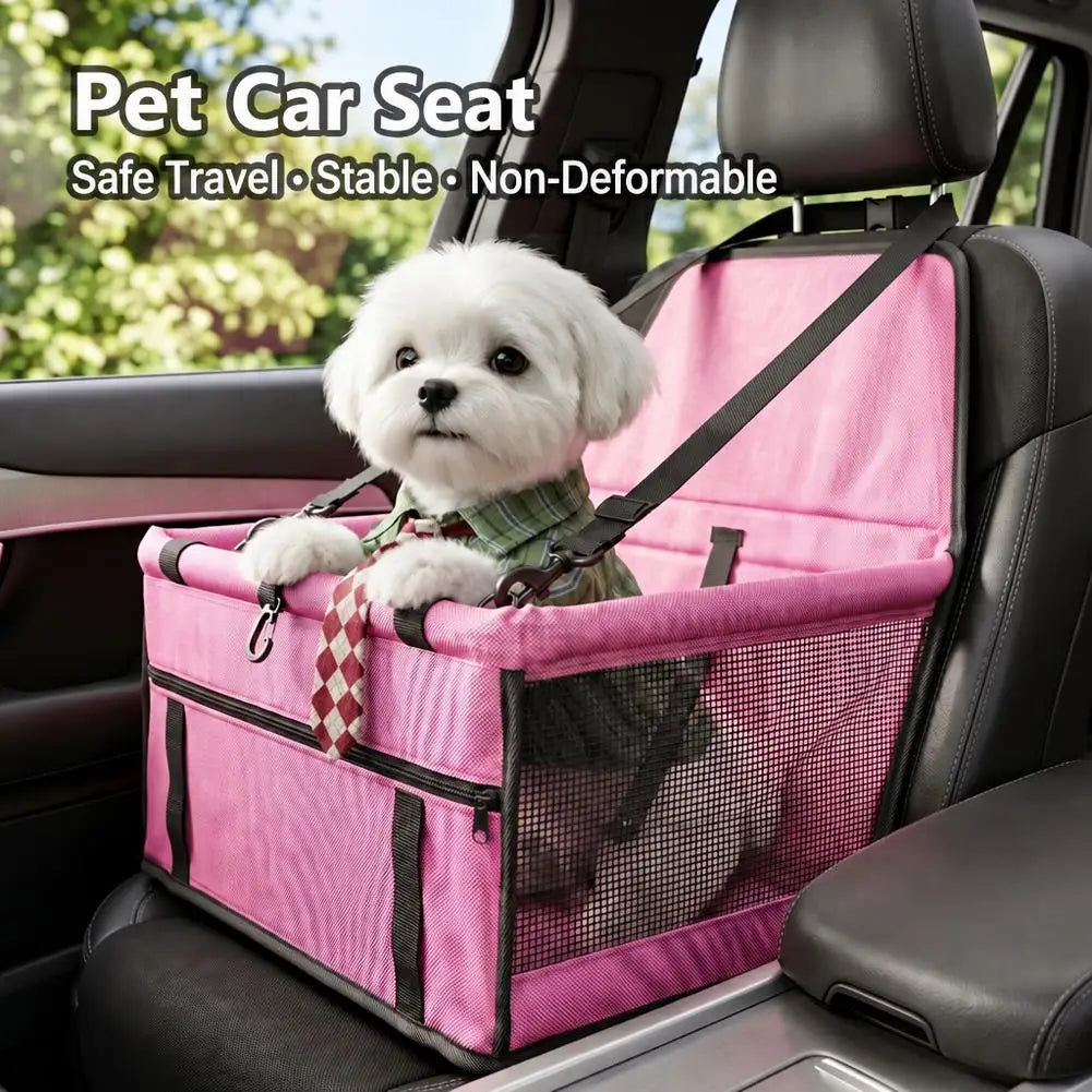 Waterproof Pet Car Booster Seat – Breathable Mesh Dog Carrier Pet Car Booster Seat PRIMED