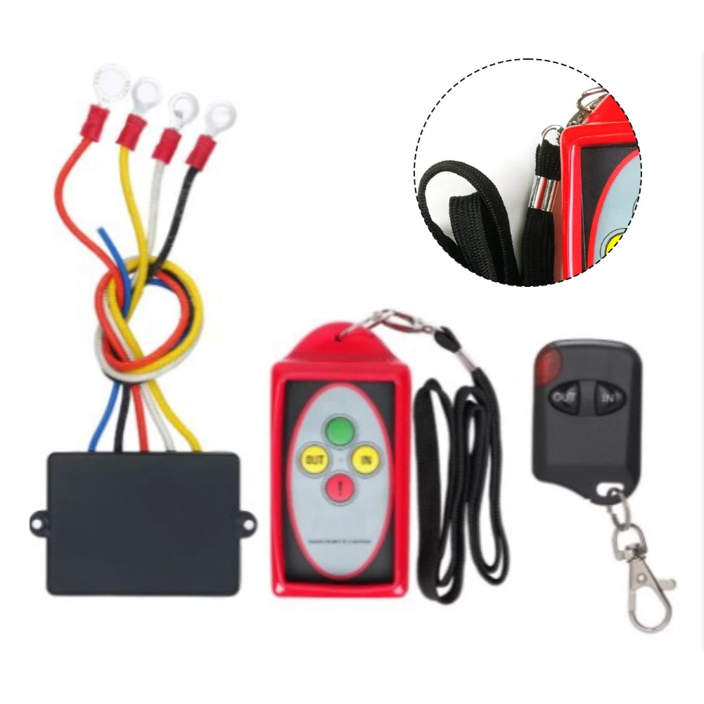 Wireless Winch Remote Control Kit 75–150 ft 12V/24V DC