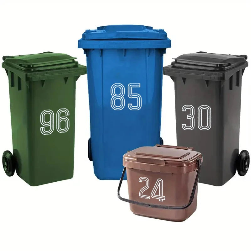 Large 6.9" Self-Adhesive Number Sticker – Bins, Mailboxes & Doors