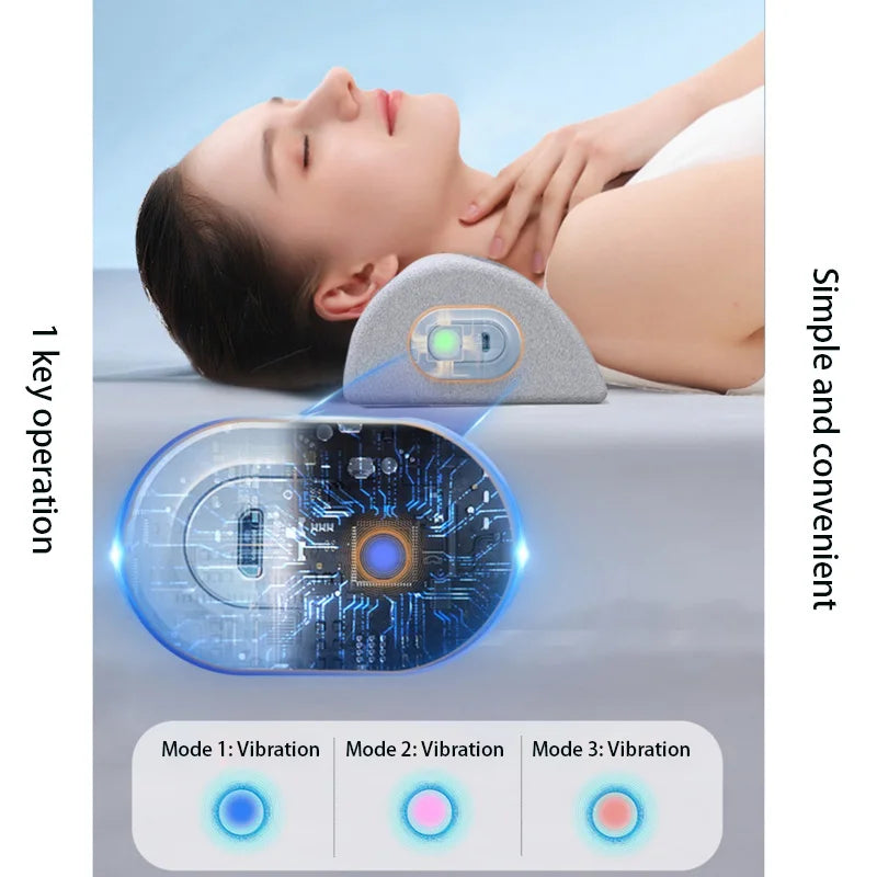 YUKUI Vibrating Neck Massage Pillow | Memory Foam, Washable