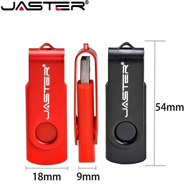 JASTER Keychain USB Flash Drive | Custom Logo | 4GB–64GB USB Flash Drive PRIMED