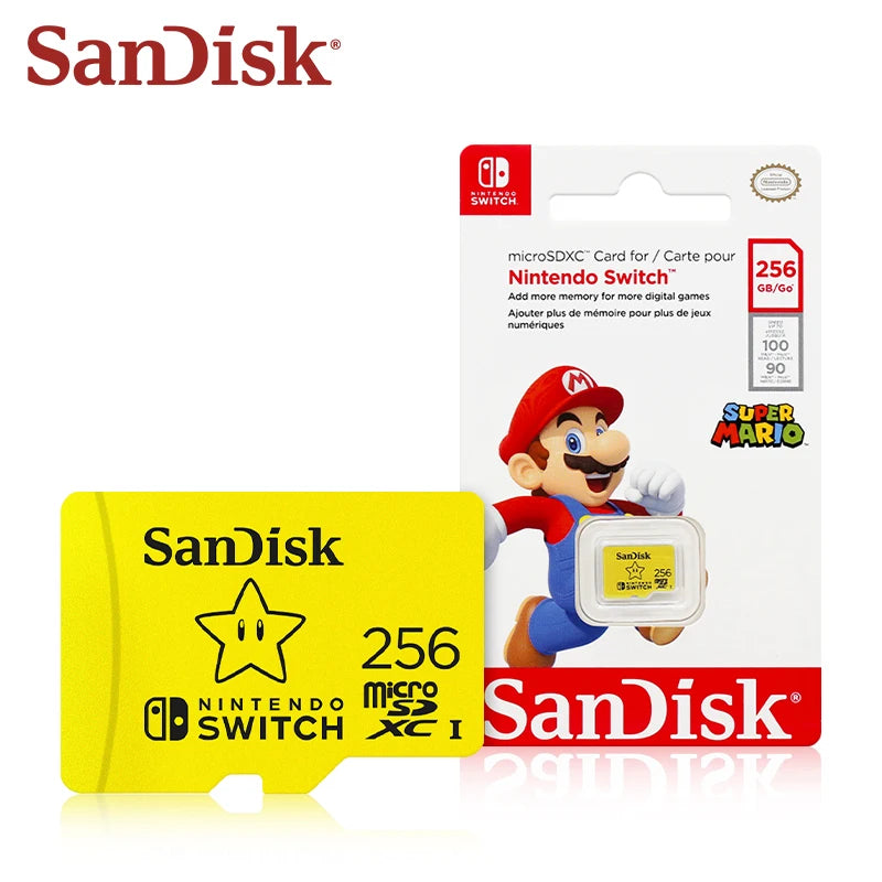 SanDisk microSDXC Card for Nintendo Switch 128–512GB U3 MicroSD Memory Card PRIMED