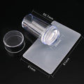 Rotatable Clear Silicone Nail Art Stamper & Scraper Set Nail Art Stamper PRIMED YZ010