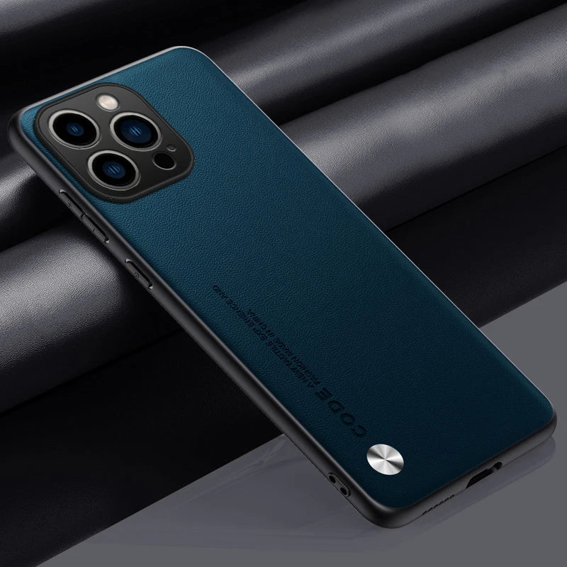 Ultrathin PU Leather iPhone Case – Anti-Scratch Shockproof Cover