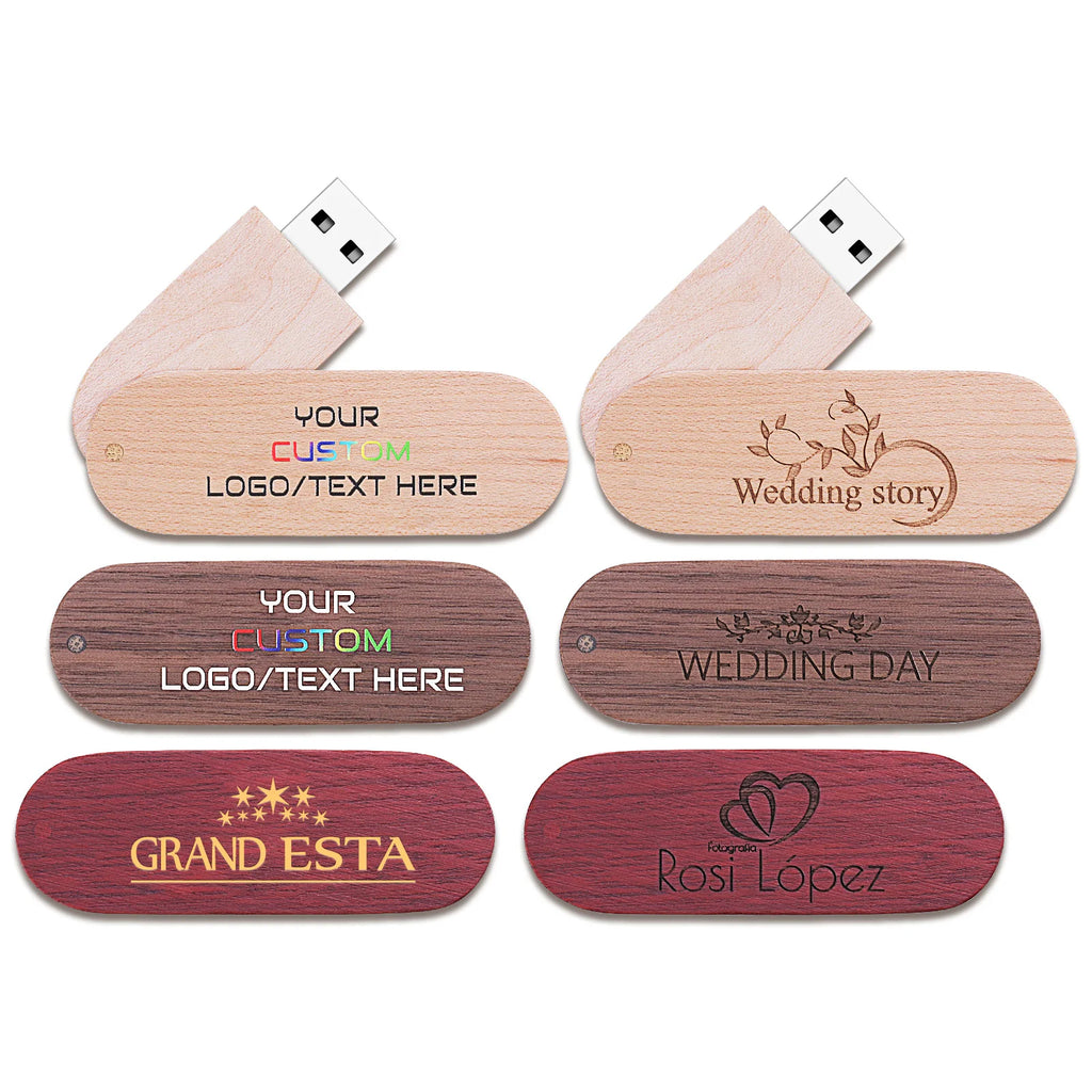 JASTER Wooden USB 3.0 Flash Drive | 16–128GB Custom Logo Wooden USB Flash Drive PRIMED