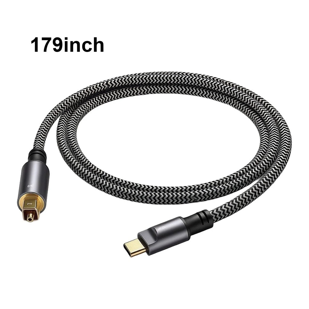 USB-C to Optical Audio Cable 96kHz/24bit Braided Adapter