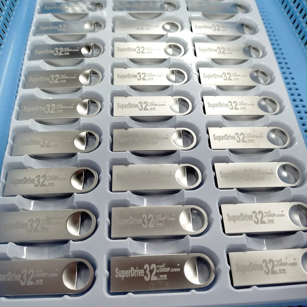 50-Pack Metal USB 2.0 Flash Drives | Custom Logo Engraved USB Flash Drive PRIMED