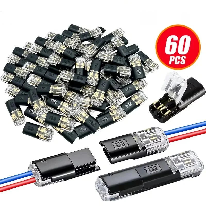 No-Strip Automotive Wire Connector Plugs 30/60Pcs Universal