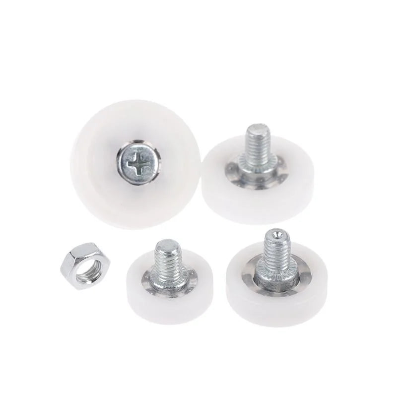 4Pcs M6 Nylon Sliding Door Roller Wheels with Screw – Cabinet