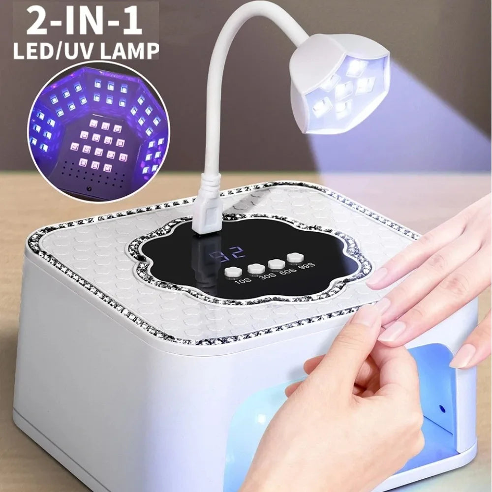 UV LED Nail Lamp 45 Beads – Gel Polish Curing Dryer