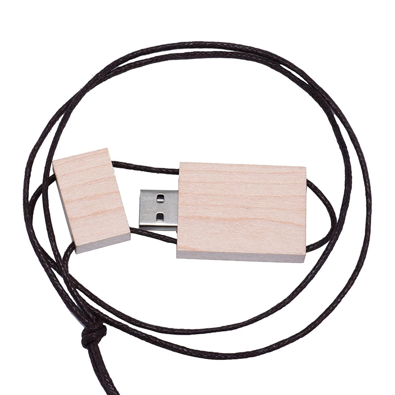 Wooden USB Flash Drive Custom Logo | 4GB–128GB Pen Drive
