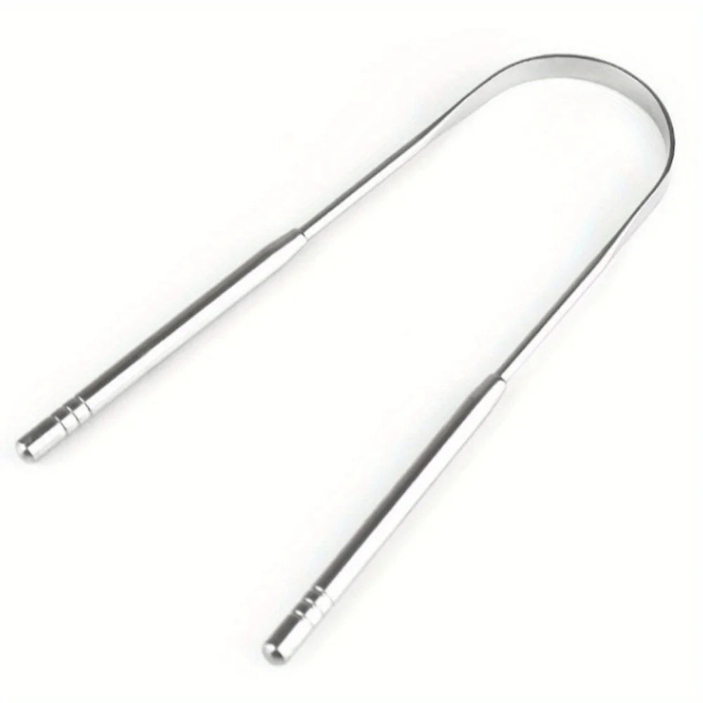 U-Shaped Stainless Steel Tongue Scraper – Oral Hygiene Tool