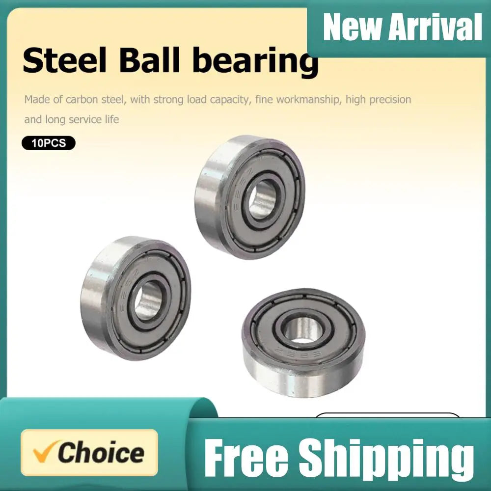 10-Pack 625ZZ Mini Ball Bearings 5x16x5mm – Carbon Steel Miniature Ball Bearing PRIMED