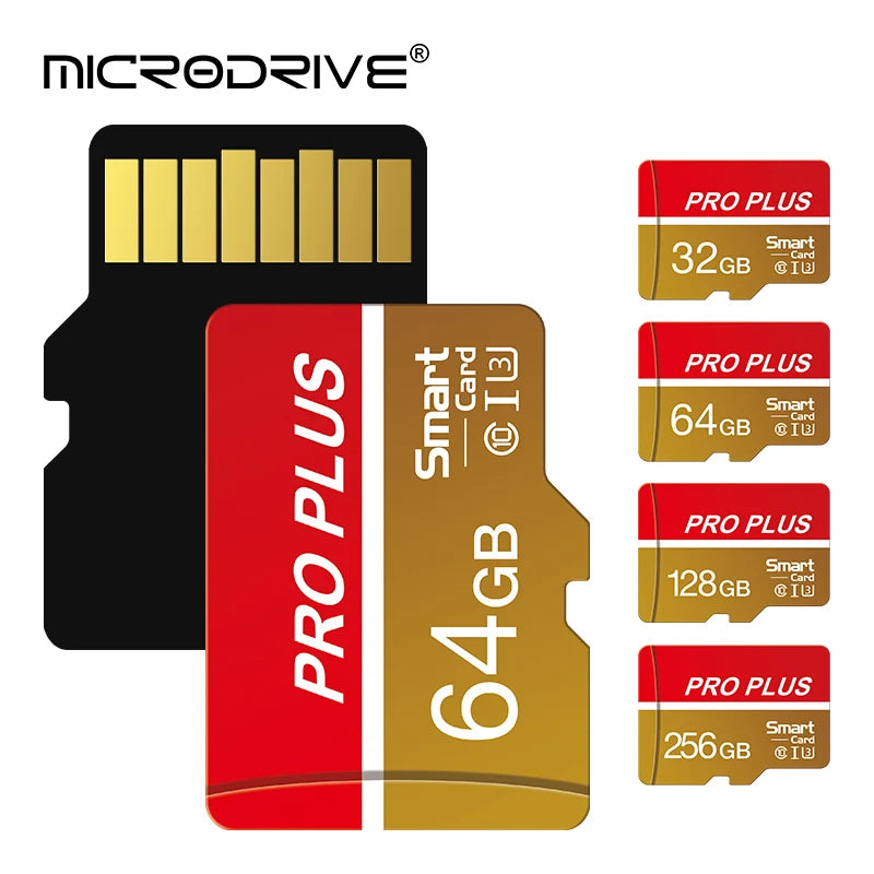MicroDrive Micro SD Card U3 V30 A2 4GB–256GB + SD Adapter Micro SD Card PRIMED