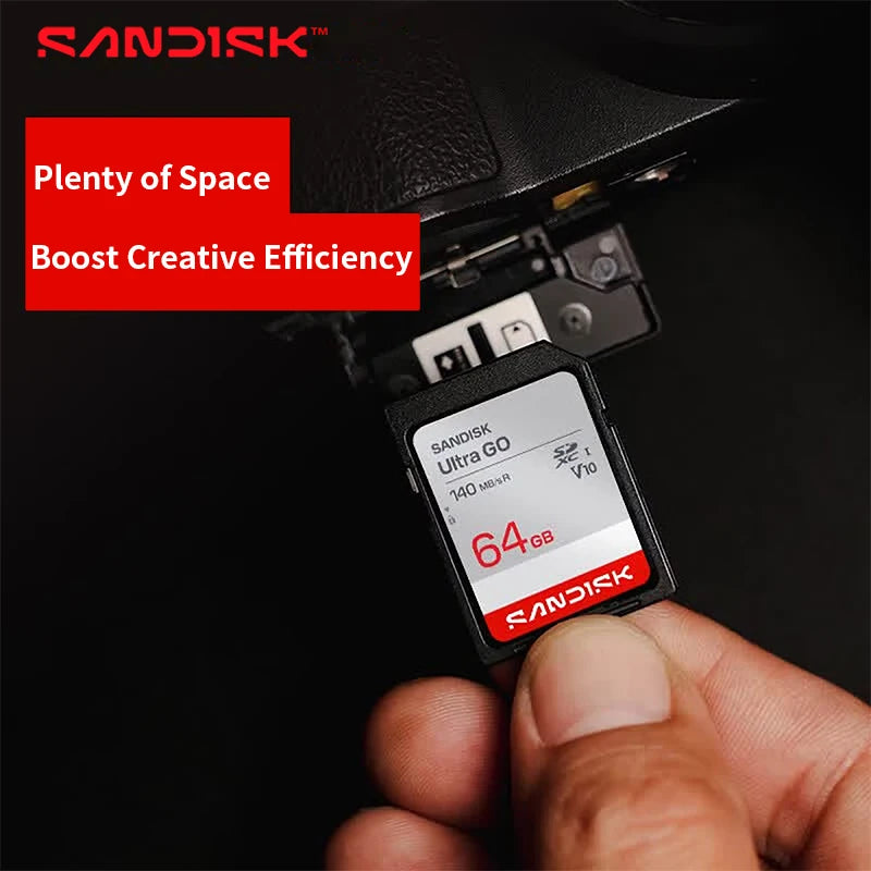 SanDisk Ultra GO V10 SD Card 32GB 64GB 128GB – Up to 190MB/s