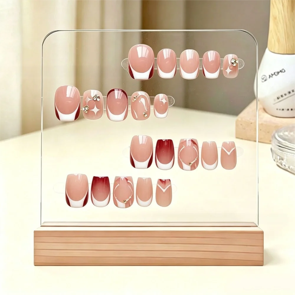 Acrylic Nail Display Board – Salon Art Storage Show Shelf
