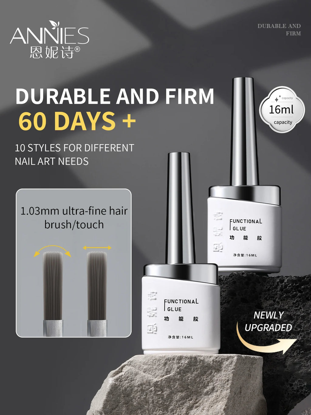 16ml Nail Primer & Top Coat Gel – Construction Enhancement Glue Nail Gel Top Coat PRIMED