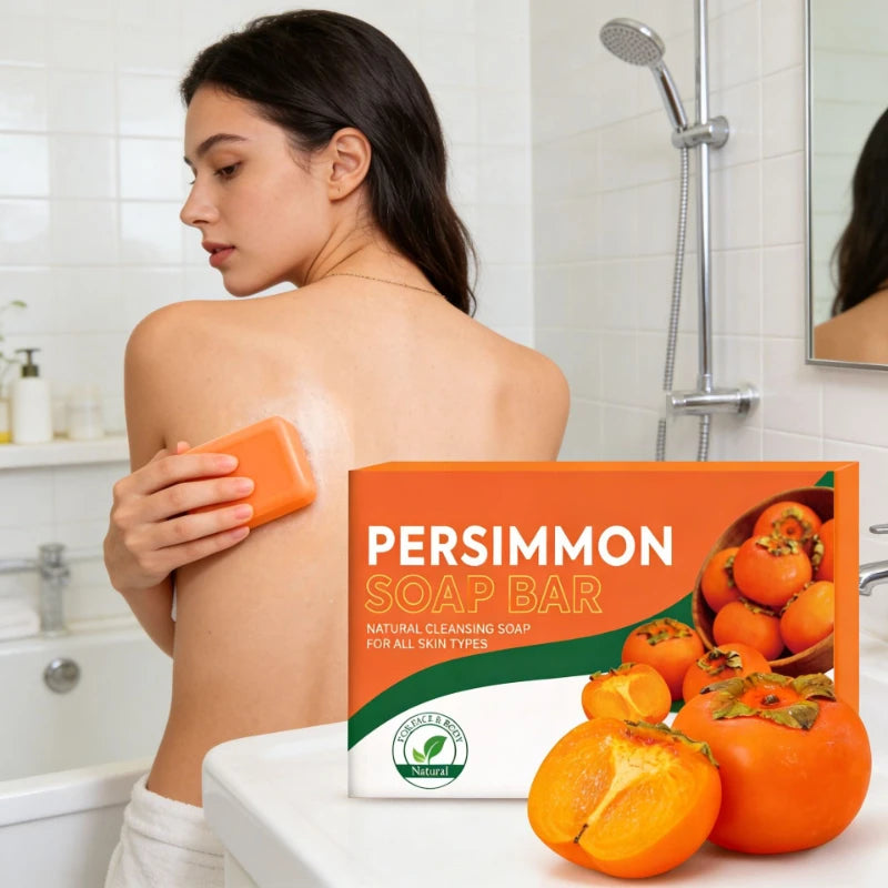 Persimmon Soap Bar – Natural Deodorizing Moisturizing Bath Soap Natural Bar Soap PRIMED